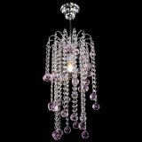 Люстра Зима каскад шар 30 розовая в Магнитогорске