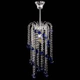 Люстра Зима каскад шар 30 синяя в Магнитогорске