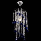 Люстра Зима каскад шар 30 синяя в Магнитогорске