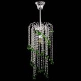 Люстра Зима каскад шар 30 зеленая в Магнитогорске