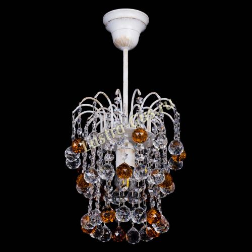 Люстра Зима шар чайная (белая патина)  в Магнитогорске Гусь Хрустальный