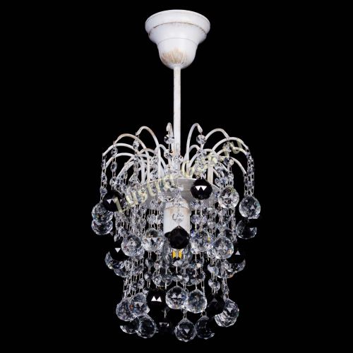 Люстра Зима шар черная (белая патина)  в Магнитогорске Гусь Хрустальный