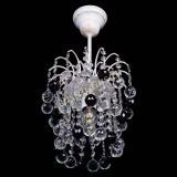 Люстра Зима шар черная (белая патина)  в Магнитогорске