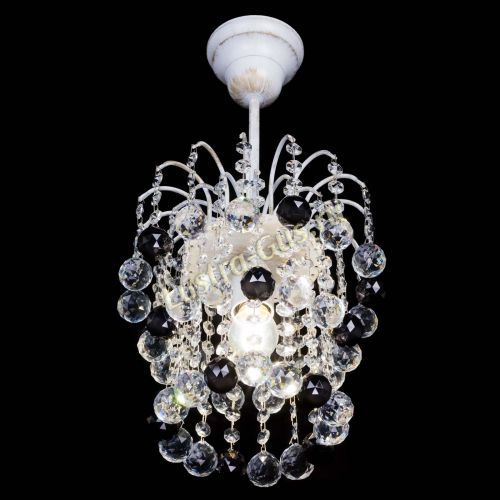 Люстра Зима шар черная (белая патина)  в Магнитогорске Гусь Хрустальный