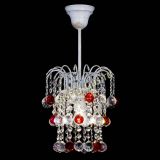 Люстра Зима шар красная (белая патина) в Магнитогорске Люстра Зима шар красная (белая патина) в Магнитогорске