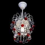 Люстра Зима шар красная (белая патина) в Магнитогорске Люстра Зима шар красная (белая патина) в Магнитогорске