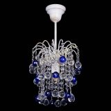 Люстра Зима шар синяя (белая патина)  в Магнитогорске