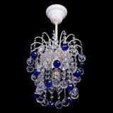 Люстра Зима шар синяя (белая патина)  в Магнитогорске