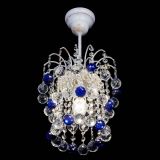 Люстра Зима шар синяя (белая патина)  в Магнитогорске