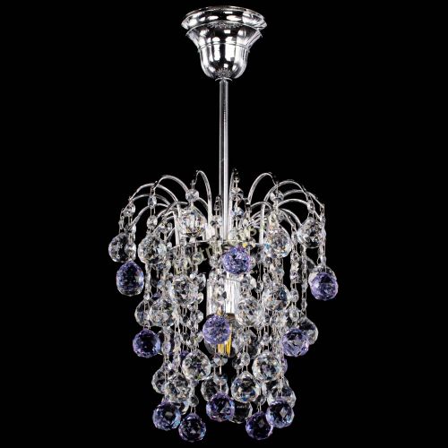 Люстра Зима шар фиолетовая в Магнитогорске Гусь Хрустальный