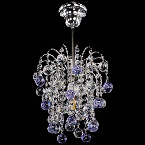 Люстра Зима шар фиолетовая в Магнитогорске Гусь Хрустальный