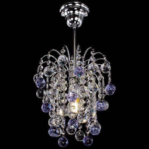 Люстра Зима шар фиолетовая в Магнитогорске Гусь Хрустальный