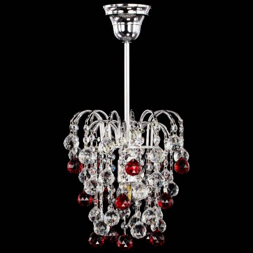Люстра Зима шар красная в Магнитогорске Гусь Хрустальный
