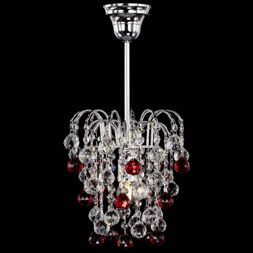 Люстра Зима шар красная в Магнитогорске Гусь Хрустальный