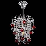 Люстра Зима шар красная в Магнитогорске