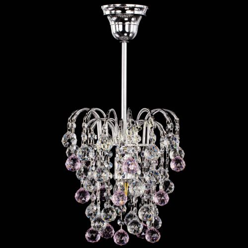 Люстра Зима шар розовая в Магнитогорске Гусь Хрустальный