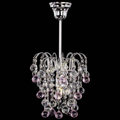 Люстра Зима шар розовая в Магнитогорске Гусь Хрустальный