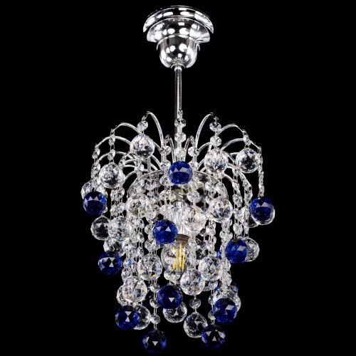 Люстра Зима шар синяя в Магнитогорске Гусь Хрустальный