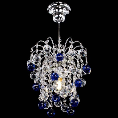 Люстра Зима шар синяя в Магнитогорске Гусь Хрустальный