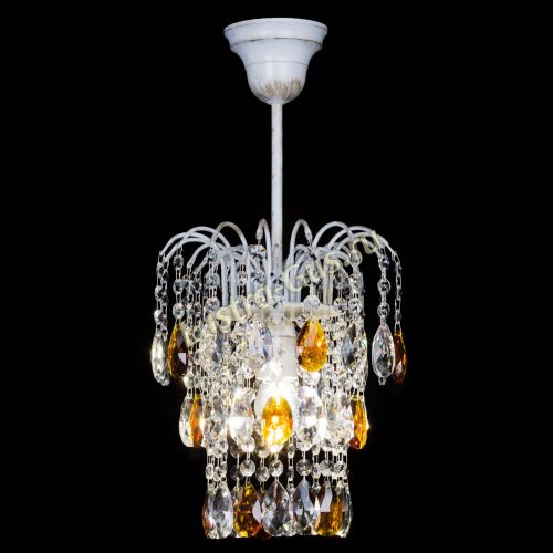 Люстра Зима журавлик чайная (белая патина) в Магнитогорске Гусь Хрустальный