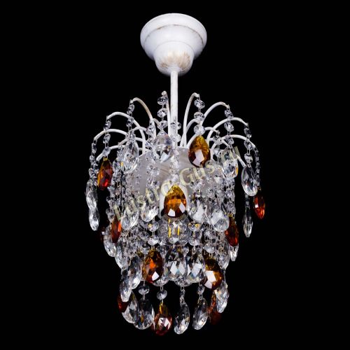 Люстра Зима журавлик чайная (белая патина) в Магнитогорске Гусь Хрустальный