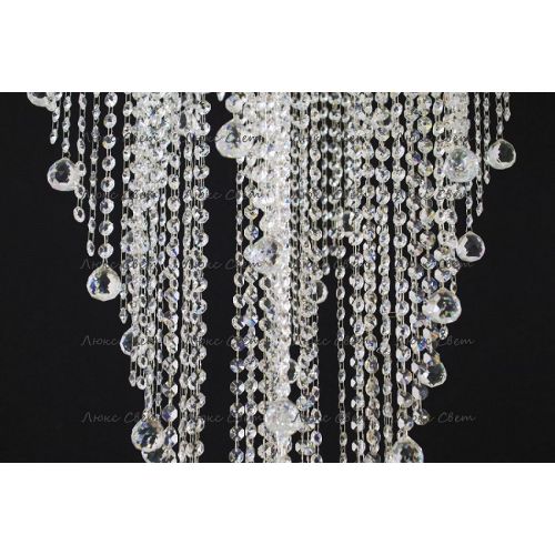 Люстра Катерина Космос 5 ламп шар 30 мм длинная  в Магнитогорске Гусь Хрустальный