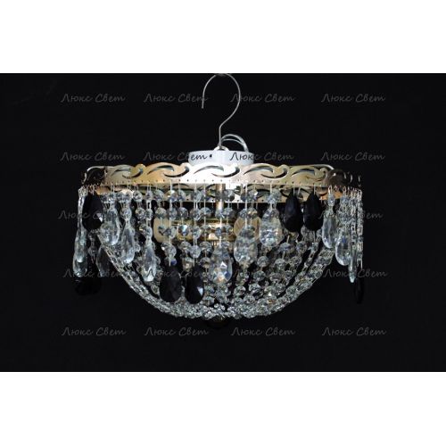 Люстра Анжелика журавлик черная в Магнитогорске Гусь Хрустальный