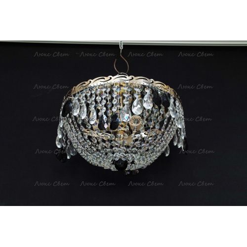 Люстра Анжелика журавлик черная в Магнитогорске Гусь Хрустальный