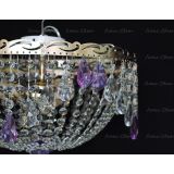 Люстра Анжелика журавлик фиолетовая в Магнитогорске