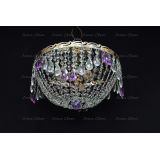 Люстра Анжелика журавлик фиолетовая в Магнитогорске