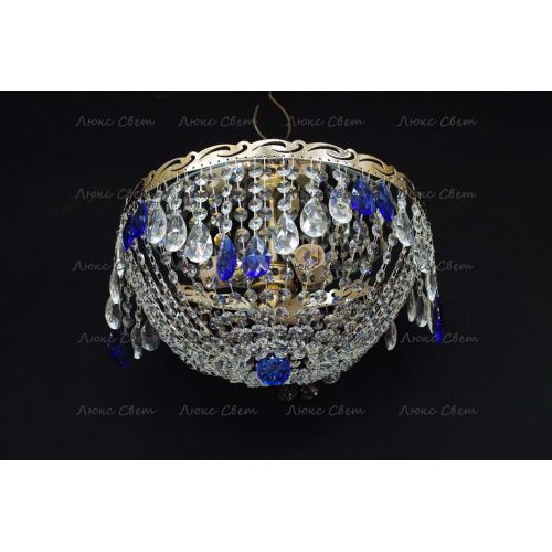 Люстра Анжелика журавлик синяя в Магнитогорске Гусь Хрустальный