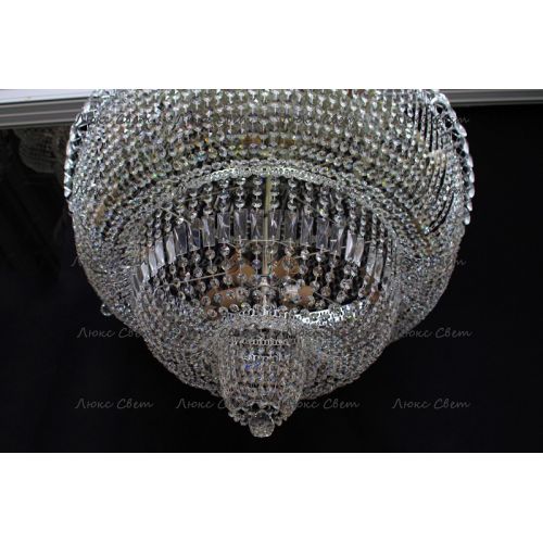 Люстра Водопад 800 мм в Магнитогорске Гусь Хрустальный