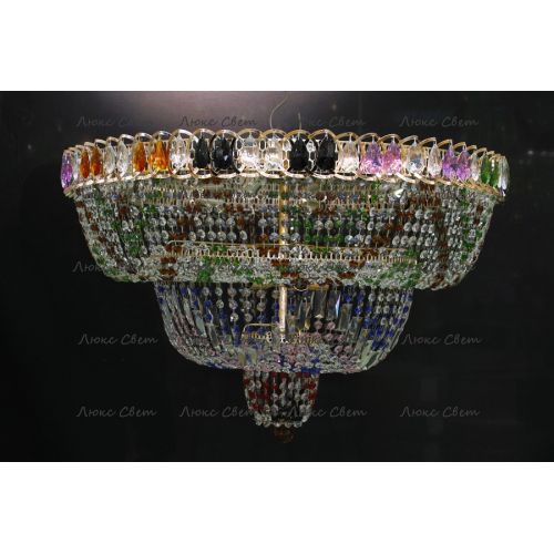 Люстра Водопад Колор 80 см в Магнитогорске Гусь Хрустальный