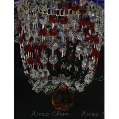 Люстра Водопад Колор 80 см в Магнитогорске Гусь Хрустальный