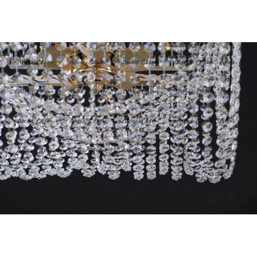 Люстра Квадрат Ракушка 2 в Магнитогорске Гусь Хрустальный