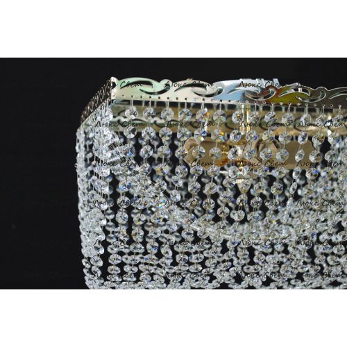 Люстра Квадрат Ракушка 2 в Магнитогорске Гусь Хрустальный