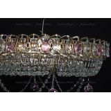 Люстра Кольцо блин розовая в Магнитогорске