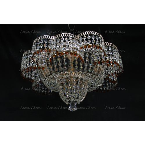 Люстра Лотос чайная в Магнитогорске Гусь Хрустальный