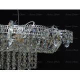 Люстра Ромашка 6 ламп, цвет фурнитуры: серебро, Люстры Гусь Хрустальный Люстра Ромашка 6 ламп, цвет фурнитуры: серебро, Люстры Гусь Хрустальный