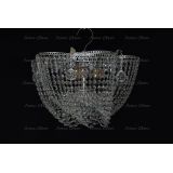 Люстра Ромашка Василиса, цвет фурнитуры: серебро, Люстры Гусь Хрустальный Люстра Ромашка Василиса, цвет фурнитуры: серебро, Люстры Гусь Хрустальный