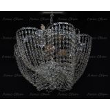 Люстра Ромашка Василиса, цвет фурнитуры: серебро, Люстры Гусь Хрустальный Люстра Ромашка Василиса, цвет фурнитуры: серебро, Люстры Гусь Хрустальный