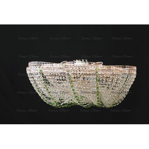 Люстра Лотос  Елена цветная № 1 в Магнитогорске Гусь Хрустальный