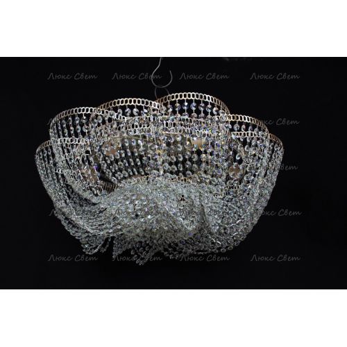 Люстра Лотос Елена розовая в Магнитогорске Гусь Хрустальный