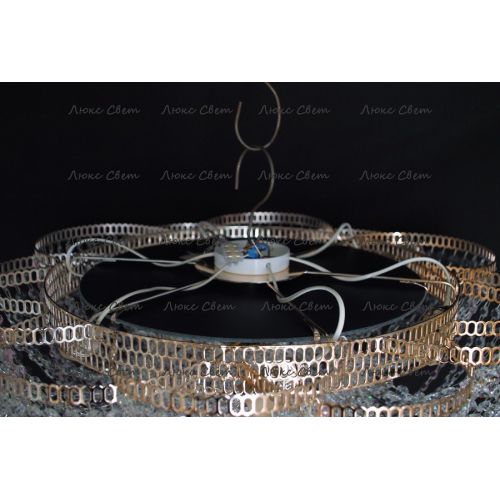 Люстра Лотос Елена розовая в Магнитогорске Гусь Хрустальный