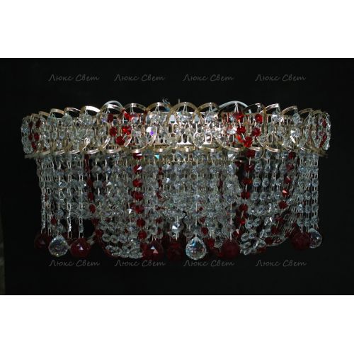 Люстра Водоворот Мария красная  в Магнитогорске Гусь Хрустальный
