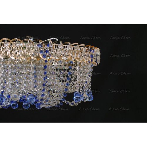 Люстра Водоворот Мария синяя в Магнитогорске Гусь Хрустальный