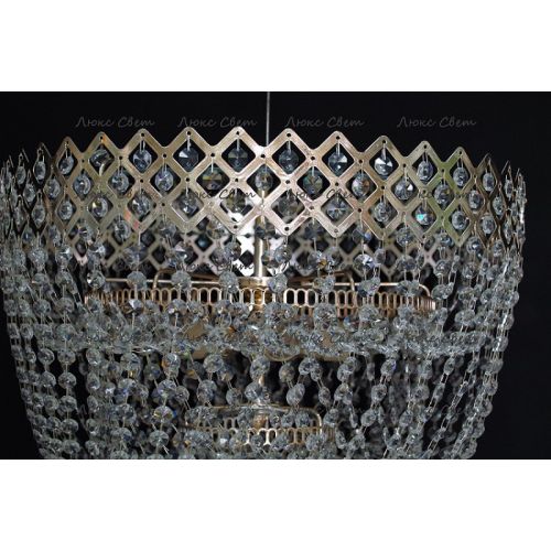 Люстра Водопад корона № 3 в Магнитогорске Гусь Хрустальный