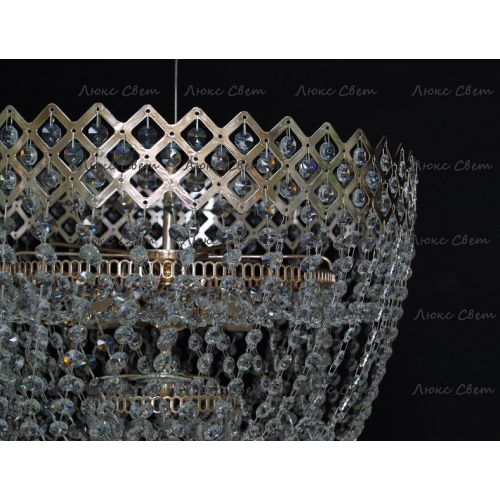 Люстра Водопад корона № 3 в Магнитогорске Гусь Хрустальный