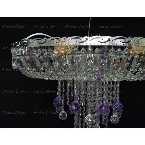 Люстра Анжелика 1 шар 40 мм фиолетовая в Магнитогорске Гусь Хрустальный