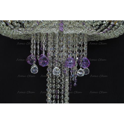 Люстра Анжелика 1 шар 40 мм фиолетовая в Магнитогорске Гусь Хрустальный